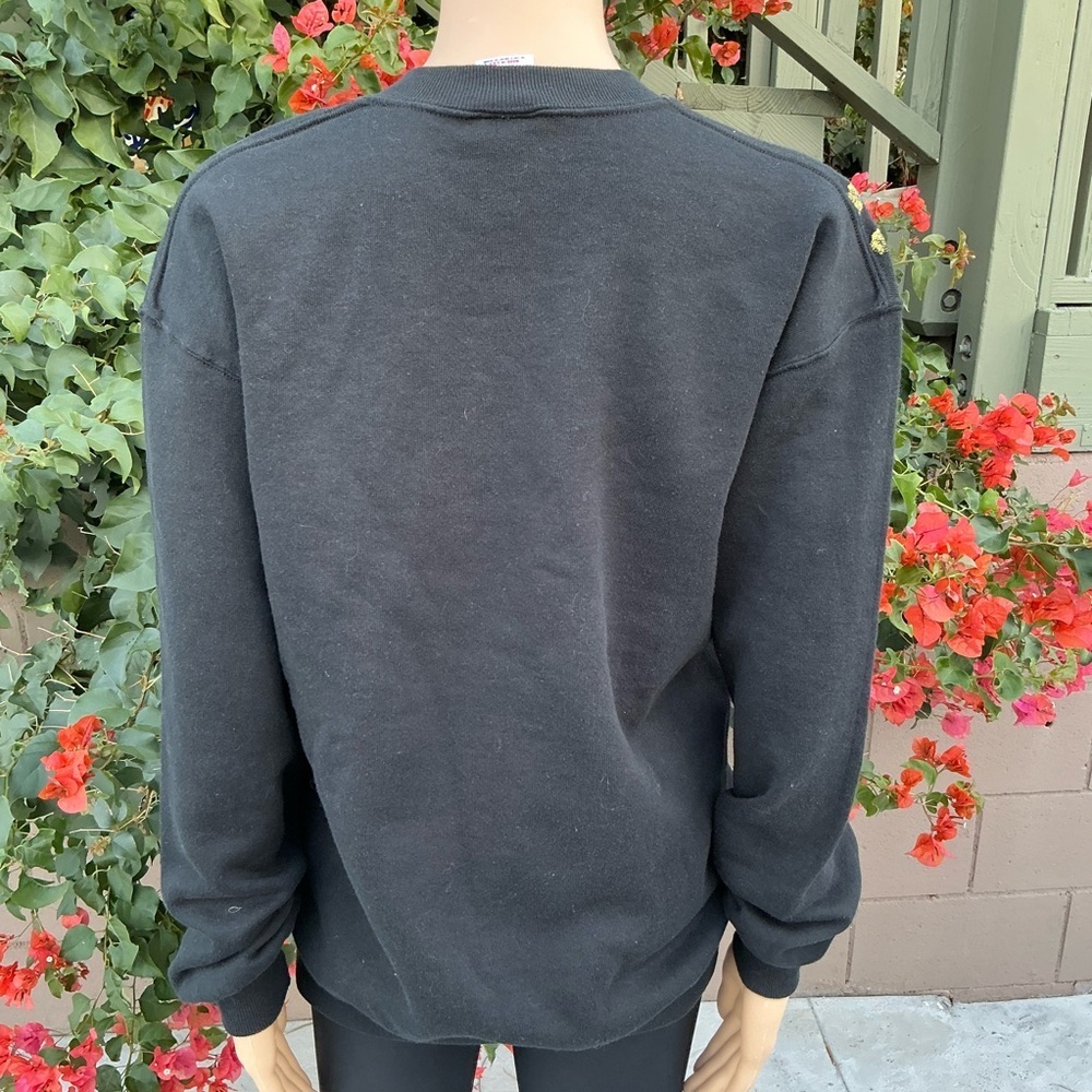 Halloween Vintage Ghost Black Sweater Size Large - Picture 4 of 9